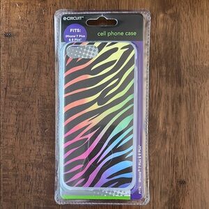 Multicolor Zebra Pattern Cell Phone Case for iPhone 7 Plus/8 Plus